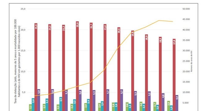 Dados do governo sobre HIV e Aids apontam que vários índices em queda, mas número de gestantes com o vírus continua a crescer