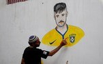 grafite, Copa 2018, muro,