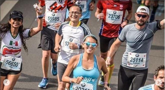 gravida maratona correu