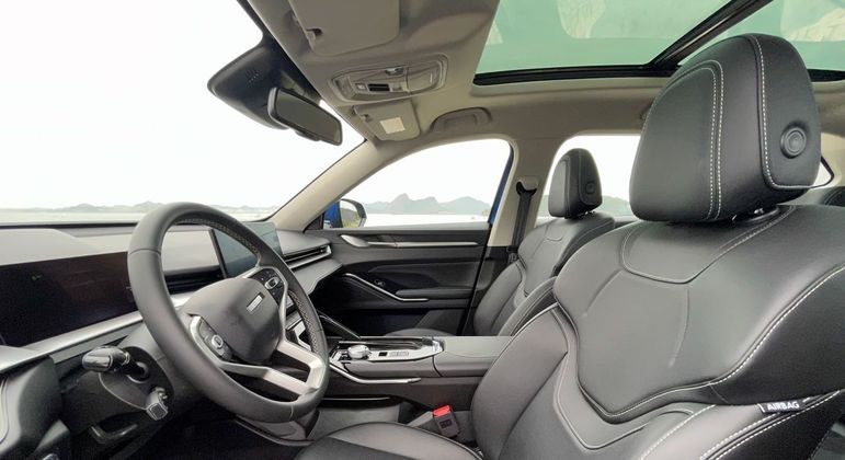 Interior do HAVAL H6 já está definido e terá apenas bancos e revestimentos na cor preta
