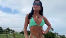 Gretchen rebate seguidora após ser criticada por foto de biquíni: 'O que eu uso só diz respeito a mim'