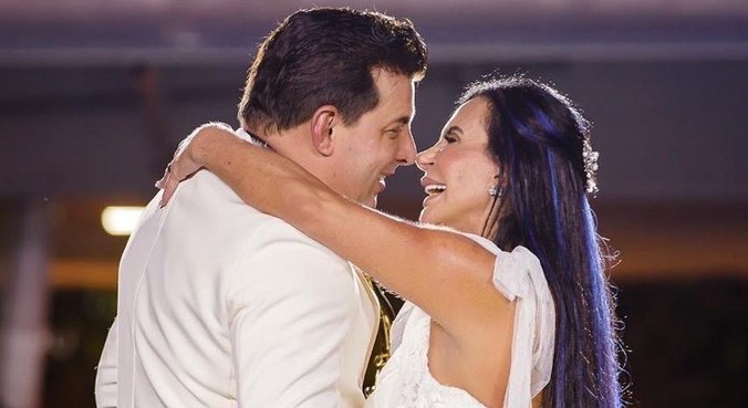Após união no Brasil, Gretchen e Esdras se casaram em Portugal