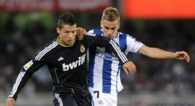 Griezmann e Cristiano Ronaldo em 2010