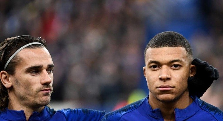 Griezmann e Mbappé ganharam a Copa do Mundo de 2018 pelos Bleus
