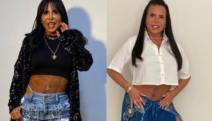 Quem observa as fotos de Gretchen no Instagram, percebe que a cantora tem dois tipos de peças favoritas na hora de compor looks: o cropped e o jeans, dois itens atemporais do guarda-roupa. A seguir, veja alguns visuais da rainha do rebolado e dos memes