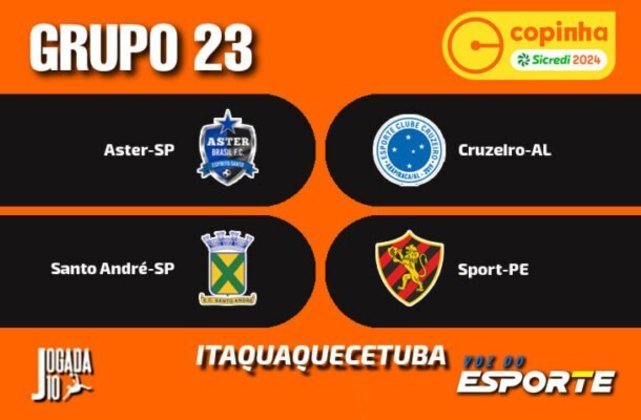 Grupo 23 (Sede: Itaquaquecetuba)  Aster-SP, Cruzeiro-AL, Santo André-SP e Sport-PE