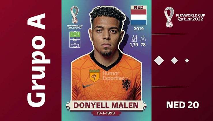 Grupo A - Seleção da Holanda: Donyell Malen (NED 20)
