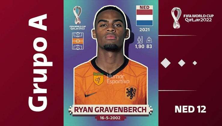 Grupo A - Seleção da Holanda: Ryan Gravenberch (NED 12)
