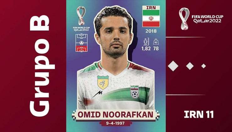 Grupo B - Seleção do Irã: Omid Noorafkan (IRN 11)