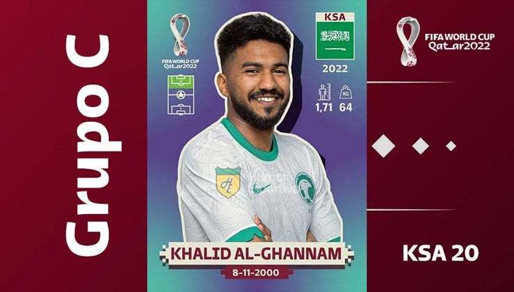 Grupo C - Seleção da Arábia Saudita: Khalid Al-Ghannam (KSA 20)