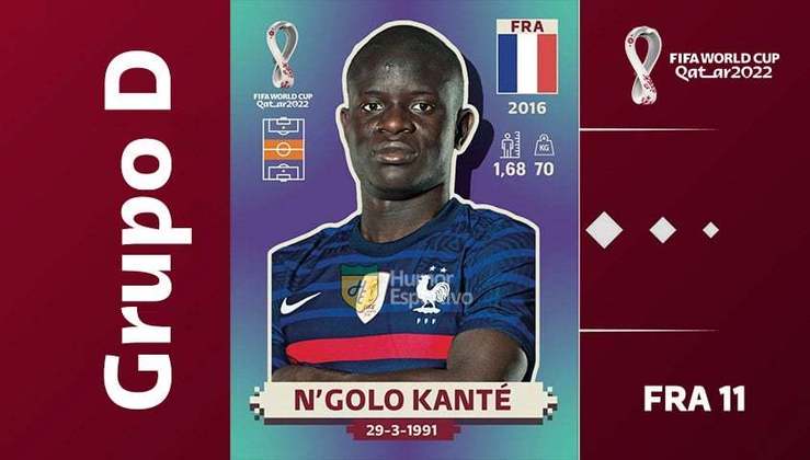 Grupo D - Seleção da França: N'Golo Kanté (FRA 11)