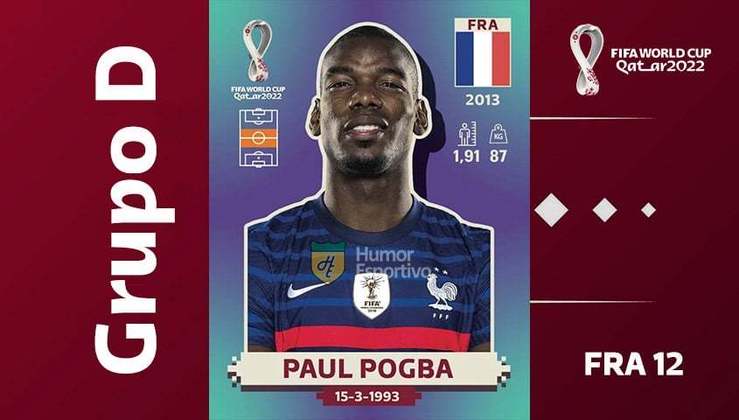 Grupo D - Seleção da França: Paul Pogba (FRA 12)