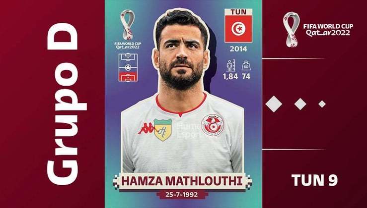 Grupo D - Seleção da Tunísia: Hamza Mathlouthi (TUN 9)