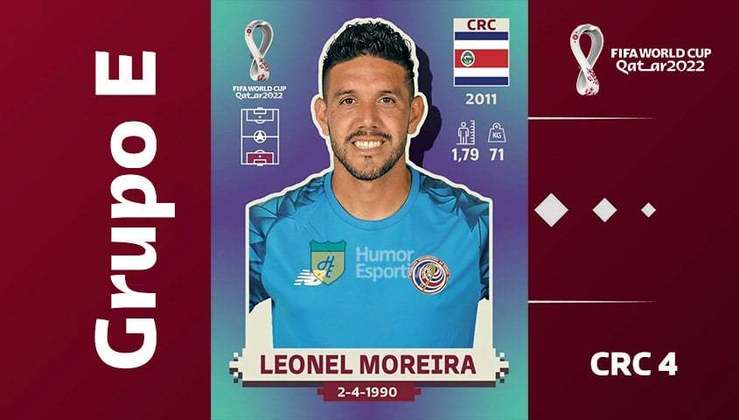 Grupo E - Seleção da Costa Rica: Leonel Moreira (CRC 4)