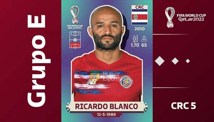 Grupo E - Seleção da Costa Rica: Ricardo Blanco (CRC 5)