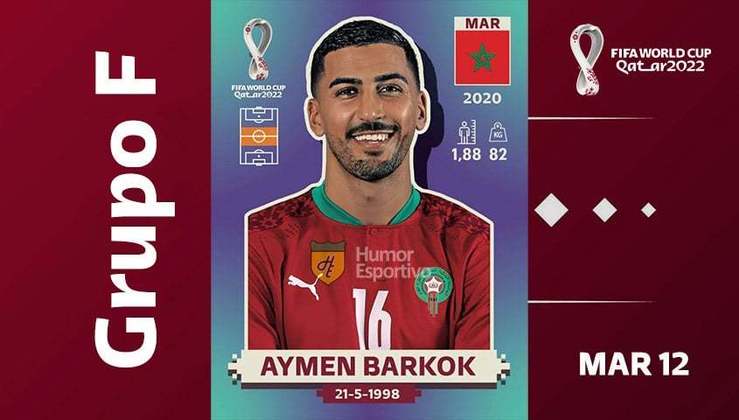 Grupo F - Seleção do Marrocos: Aymen Barkok (MAR 12)