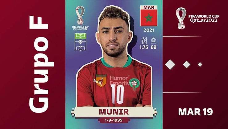 Grupo F - Seleção do Marrocos: Munir (MAR 19)