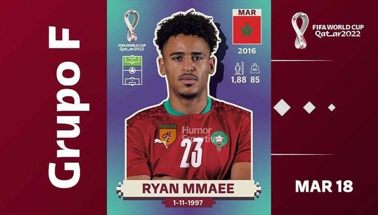 Grupo F - Seleção do Marrocos: Ryan Mmaee (MAR 18)