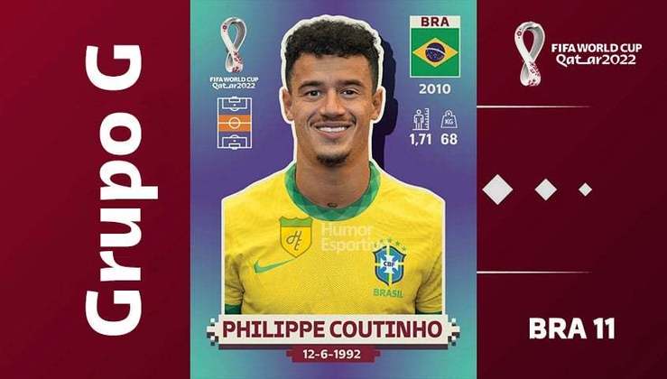 Grupo G - Seleção do Brasil: Philippe Coutinho (BRA 11)