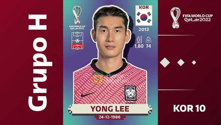 Grupo H - Seleção da Coreia do Sul: Yong Lee (KOR 10)