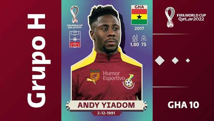 Grupo H - Seleção de Gana: Andy Yiadom (GHA 10)