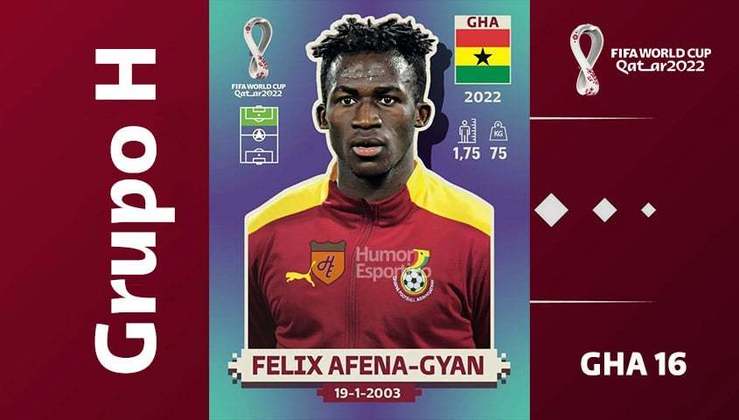 Grupo H - Seleção de Gana: Felix Afena-Gyan (GHA 16)