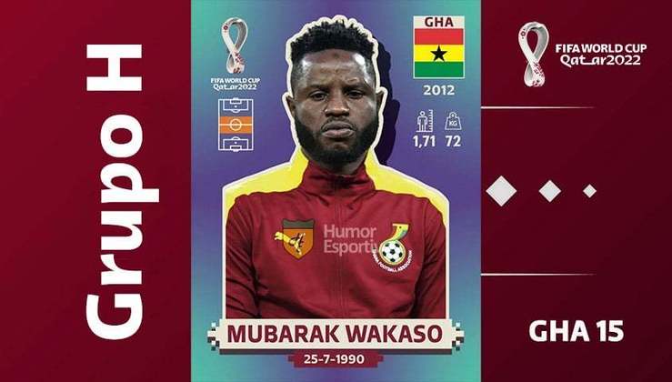 Grupo H - Seleção de Gana: Mubarak Wakaso (GHA 15)