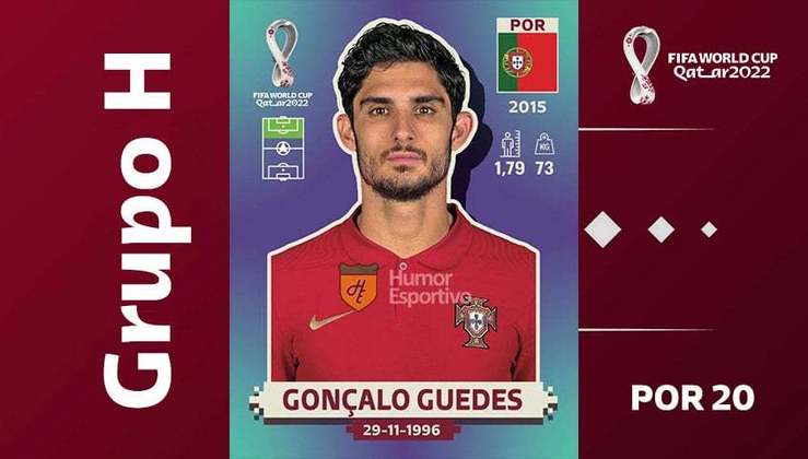 Grupo H - Seleção de Portugal: Gonçalo Guedes (POR 20)