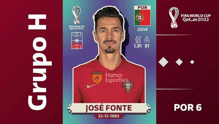 Grupo H - Seleção de Portugal: José Fonte (POR 6)