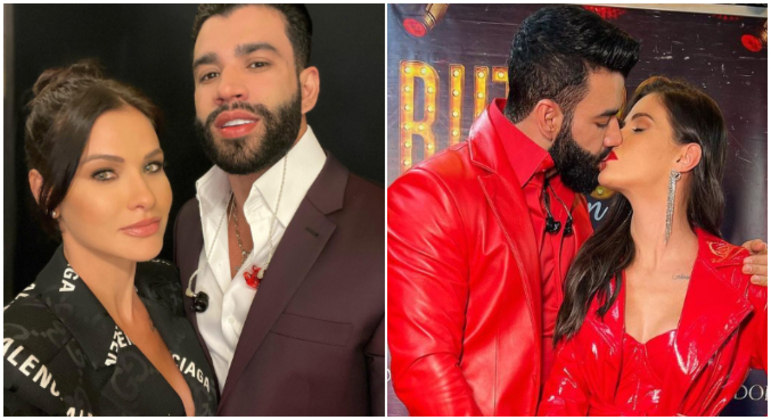 Gusttavo Lima e Andressa Suita confirmaram, no mês passado, que estão em um processo de reconciliação — mais de dois anos depois de anunciarem o fim do casamento. Desde então, estão mais juntos do que nunca, seja em eventos profissionais, seja em momentos a dois e em família. Nesta segunda-feira (25), o casal surpreendeu os fãs ao se beijar publicamente pela primeira vez após reatar. Atualmente, Gusttavo e Andressa vivem em clima de romance e lua de mel e afastam qualquer crise no relacionamento