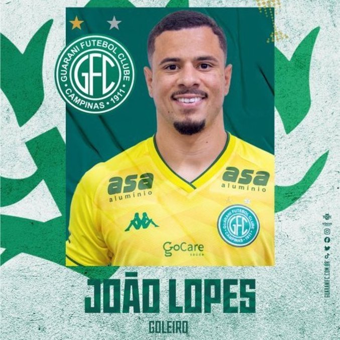 João Lopes tem 26 anos e estava na Portuguesa do Rio de Janeiro