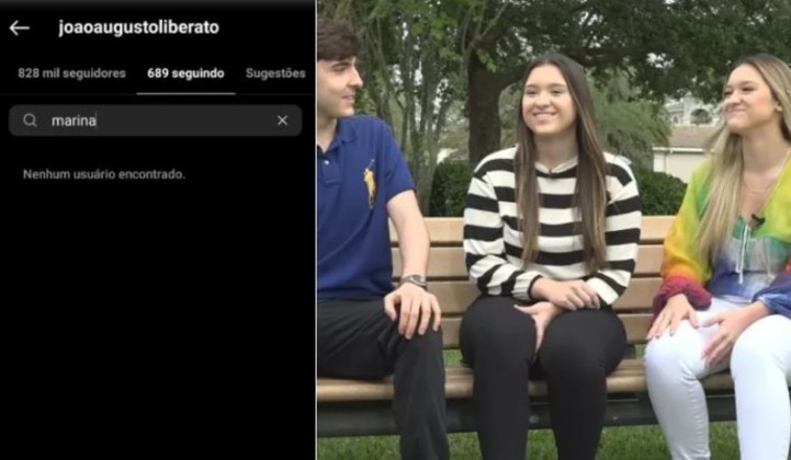João e as irmãs até deixaram de se seguir nas redes sociais após um racha entre a família na divisão dos bens do apresentador. Tudo começou após a divulgação de um vídeo em que Marina e Sofia acusam a tia e tutora, Aparecida Liberato, de mentir no processo de inventário da herança do comunicador. No vídeo divulgado pelo jornalista Léo Dias, as gêmeas apontam que recebiam, mensalmente, menos dinheiro do que o irmão. Além disso, Marina e Sofia disseram que João não concordava que a mãe entrasse no testamento deixado pelo pai