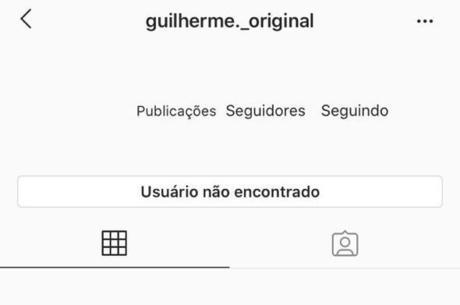 Sertanejo deletou perfil do Instagram