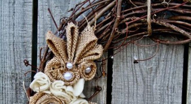 guirlanda de natal tecido e perolas