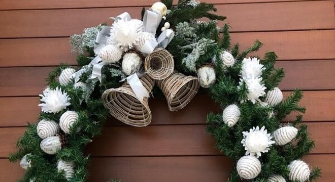 Guirlanda para Natal com coelho