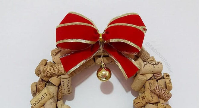 Guirlanda para Natal feita com balas de jujuba