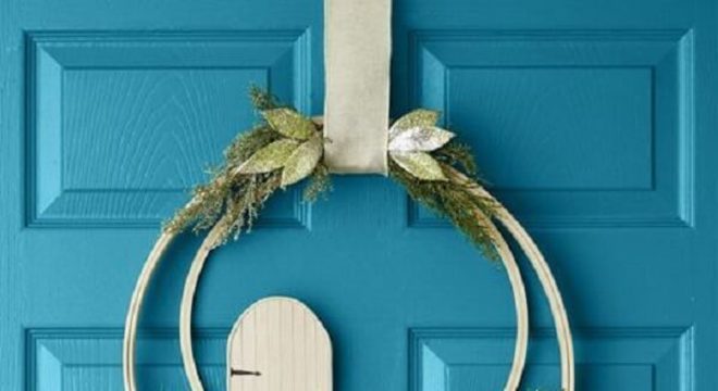 Guirlanda para Natal simples e delicada