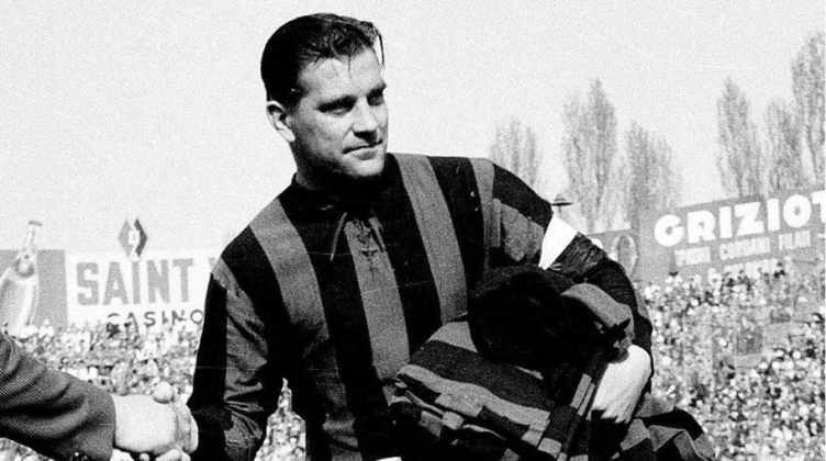 Gunnar Nordahl - Milan - O sueco marcou 214 gols em 262 jogos com a camisa do Milan e é o grande artilheiro do clube.