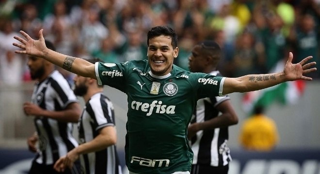 Paraguaio Gustavo Gómez marcou o gol do Palmeiras no Mané Garrincha (DF)