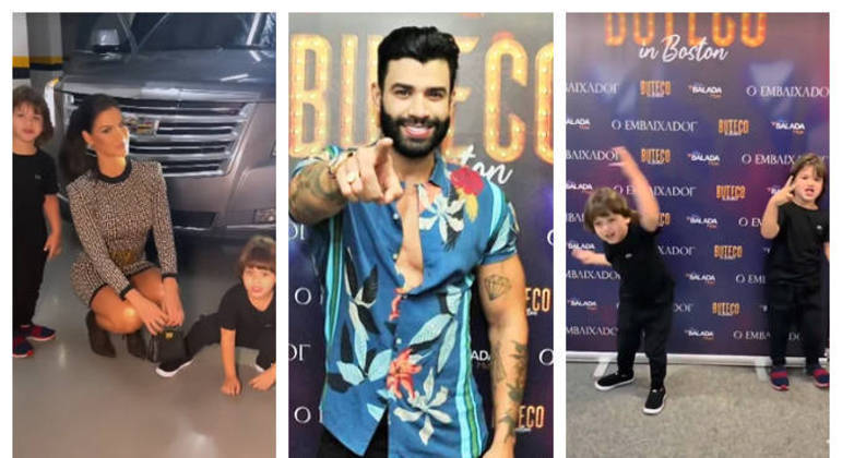 Modelo registrou o encontro da família no stories do Instagram