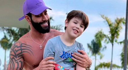 Gusttavo Lima publica foto com o filho mais velho