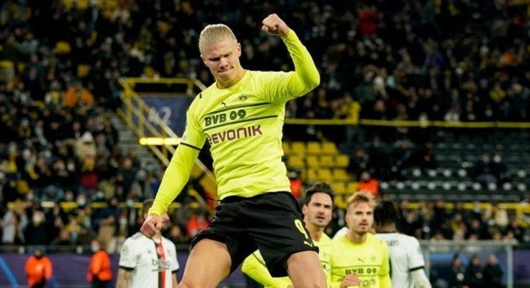 Haaland, do Borussia Dortmund, voltou tarde demais