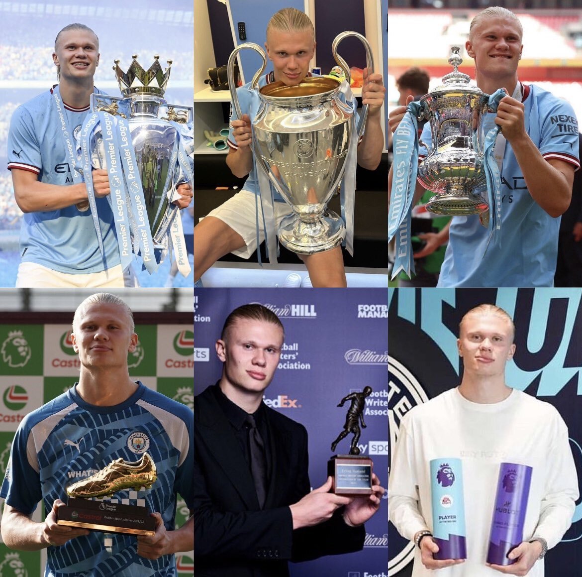 A temporada de Haaland foi sensacional. O mundo do futebol sabe que ele foi o melhor do mundo