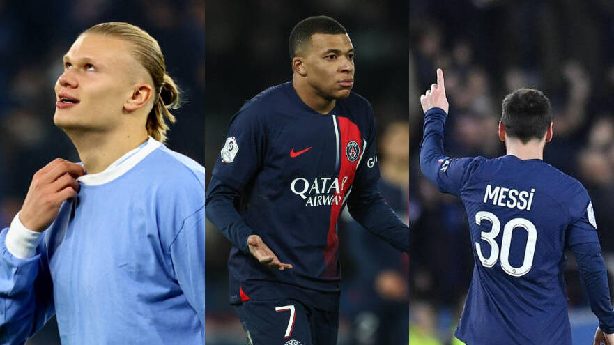 Haaland, Mbappé e Messi são finalistas do prêmio The Best - Esportes - R7  Futebol