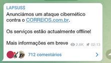 Hackers que derrubaram Conecte SUS assumem ataque aos Correios