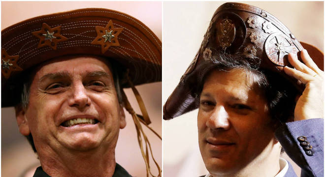 Bolsonaro lidera corrida com ampla vantagem em relação a Haddad