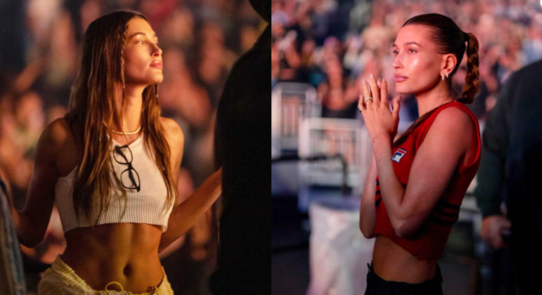 E não são só as celebridades brasileiras que adoram os penteados dos anos 2000. Hailey Bieber já apareceu em vários shows de Justin Bieber com penteados da época. A modelo adora apostar nas trancinhas