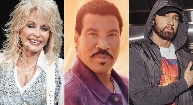 Dolly Parton, Lionel Richie e Eminem concorrem ao Hall da Fama do Rock
