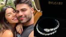 Hariany ganha pulseira de R$ 221 mil do noivo de presente de Natal