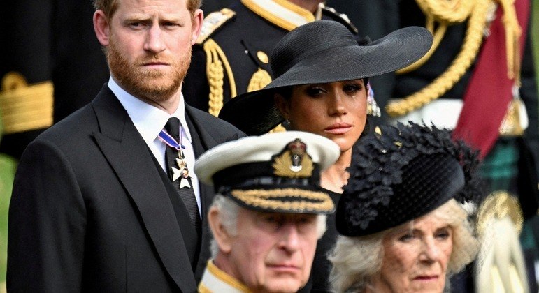 Harry e Meghan compareceram ao enterro de Elizabeth 2ª, em setembro